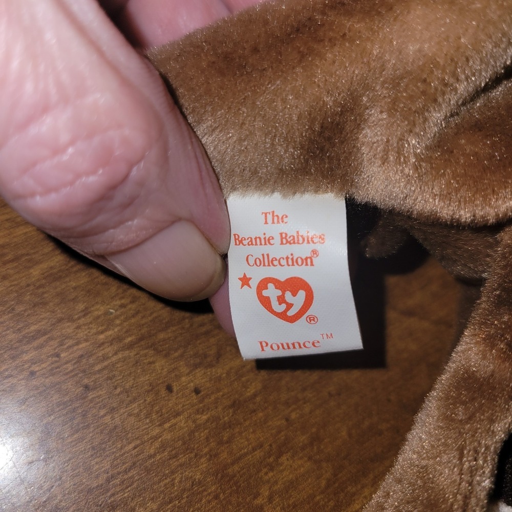 Ty Beanie Baby Pounce 1997 & Scat 1998 Cat Lot w Tags Vintage Plush - Picture 9 of 12
